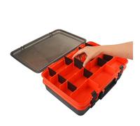 Genérico de Aparejos de Pesca: Estuche para señuelos de Peces de 2 Capas, Organizador de Accesorios para Todo Tipo de Clima con asa, River Stream Lake Shore, Trucha, bagre, Almacenamiento de Equip