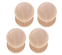 Genérico de Balaustres de Madera sin Terminar Diseño Europeo Elegante 4 Piezas Detalles de Columna para de Muebles Adecuado para Gabinetes y Barandillas