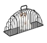 Genérico de Baño para Gatos,con Asa Multifuncional para Cepillado de Hierro | Jaula de Peluquería para Mascotas,para Mascotas Pequeñas Viaje Camping Hogar Baño Coche Secado Limpieza Transporte