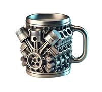 Generico De café de acero inoxidable - De viaje para exteriores de 4,33 pulgadas, diseño del motor de 300 ml de doble pared | Forro de acero inoxidable de sellado al vacío perfecto para