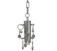 Genérico De Campana para Pájaros De Acero Inoxidable, Campana De Sonido para Juego De Entrenamiento, para Morder De Loro Colgante En Jaula, Colgante De Enriquecimiento De Sonido Dulce, Accesori