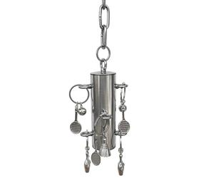 Genérico De Campana para Pájaros De Acero Inoxidable, Campana De Sonido para Juego De Entrenamiento, para Morder De Loro Colgante En Jaula, Colgante De Enriquecimiento De Sonido Dulce, Accesori