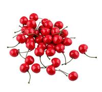 Genérico de cerezas falsas - 20 piezas decoración del hogar realista | Decoraciones de cereza | para mesa de comedor en casa, oficina, , mostrador de cocina, proyecto, pastel