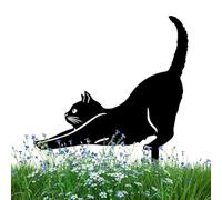 Genérico de Chat Noir - Piquet de Jardin en métal Mignon | Statue de Chat décorative pour Jardin | Décoration extérieure pour pelouse, artisanat pour Amoureux Des Chats