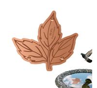 Genérico de cobre para baño de pájaros, estable de ificación de agua con soporte de puntos, disco limpiador de cobre, para exterior, patio trasero, jardín, césped, baño al aire libre