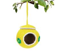 Genérico de colibrí,Parrot Coco Hut House Bed Tejida a Mano - de pájaros antimordidas con Cubierta Tejida de Cuerda para Loros, periquitos, cotorras, cacatúas, tortolitos, pinzones, hámsteres, ardill