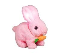 Genérico de Conejo simulado - Peluche de Liebre robótica ABS, para Mascotas Que responde a la Voz | Criatura saltarina Realista con Bigotes en Movimiento y audífonos Que aletean para relajarss