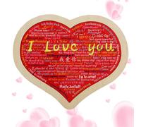 Genérico de construcción de Corazones,Ladrillo de construcción de Corazones,Te Amo de Ladrillos | Regalos románticos del día de San Valentín del Aniversario de la decoración, Mini Bloques de 3D pa