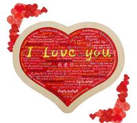 Genérico de construcción de Corazones,Ladrillo de construcción de Corazones,Te Amo de Ladrillos | Regalos románticos del día de San Valentín del Aniversario de la decoración, Mini Bloques de 3D pa