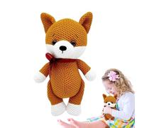 Genérico de Crochet, Juguete de Peluche de Crochet Hecho a Mano Suave - Fox Elk Lion Bunny Crochet Doll Amigurumi Muñeca Lindo Plush Animal Toys For Birthday Gift