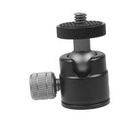 Genérico De De Aluminio para Cámara 360° Adaptador De Trípode Mini para DSLR y Proyector Soporte y Duradero Adecuado para Presentaciones Accesorio Imprescindible para Fotógrafos Color Negro