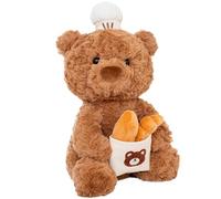 Genérico De - De De 10 Pulgadas con Pan Y Gorro De Pastelero, Lindo De como Almohada De | Suave para Adultos, Niños Y Niñas.