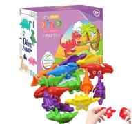 Genérico De Dinosaurio para Niños Pequeños - Juguetes Alfabet De Dinos A Juego para Niños | Juego De Juguetes para Pequeños | 10.43x6.89x2.95 Pulgadas | para para Dinosaurios A, J