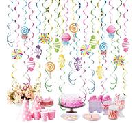 Genérico de en,48 Piezas Piruletas es Coloridas | para Árbol De Dulces,para Dormitorio Hogar Oficina Puerta Halloween Navideñas