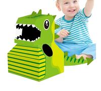 Genérico de ensamblaje de Animales de cartón,Juguetes de Dinosaurio de ensamblaje de cartón | Kit de Montaje de Vestido de Dinosaurio de | Educativo temprano Interactivo para Padres e hi