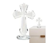 Genérico De - Estatua Cristiana 15 Cm | Cristales Corte 360° Pours Oficina, Biblioteca, O Sala Oración | Perfecto para Pastores, Coleccionistas, Mesa De Comedor, Grupo