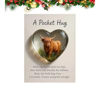 Genérico de felicitación - Postales de bondad con estampado de, tarjetas con frases de aliento y motivación | Highland Cattle Edition, Mujeres, Hombres, Adolescentes, Amigos, Familia, Regalo rú