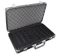 Genérico De Fichas De | Capacidad 300 - Aluminio, Vitrina Protección De Aleación Negra Mate para Adultos Amantes Familia Amigos Entusiastas | Accesorios Profesionales para Fichas Portadoras De Alma