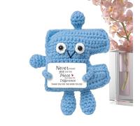 Genérico de ganchillo positivo | Decoración divertida y linda para oficina | Apoyo y aliento, Regalo para amigos, familia, mujeres, hombres, estudiantes, graduados, casa