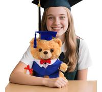 Genérico De Graduación, 25 Cm Peluche De Graduación, Muñeca De Peluche con Toga Y Birrete Regalo para Alumnas Y Estudiantes De Secundaria