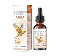 Genérico de hígado de Bacalao de pájaro, suplemento de Brillo para Pelaje de Mascotas, líquido de Soporte óseo de 30 ml con fórmula en nutrientes, Gotas Ligeras para el Cuidado de la Salud aviar, s