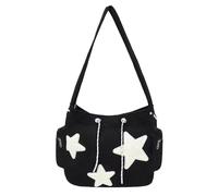 Genérico De Hombro Estrella - Messenger Con Patrón De Estrella, De Mano Cruzada De Gran Capacidad | Elegante De Hombro Impreso en Estrellas Para Niñas, Espacioso Messenger