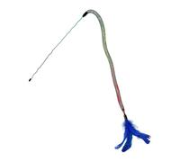 Genérico De Juguete con Plumas para : Juguete Interactivo para Gatitos con Plumas Naturales Campana, Duradero para Hacer Ejercicio, Jugar Vincularse | Diversión En Interiores para