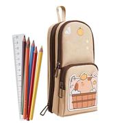 Genérico de lápiz de Capybara, Linda de lápiz de Animales, Caja de lápiz de Gran Capacidad, Compartimentos múltiples, fácil de Usar, no fácil de Romper 22 cm para la Escuela, Oficina