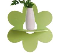 Genérico de madera de margarita - Pequeña pared linda, exhibición flotante de flores, almacenamiento de madera boho | Decoración de pared de margarita creativa para dormitorio de cha