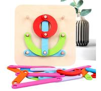 Genérico de Madera del Bloques de Construcción para Tablero de Clavijas | de Apilamiento de Números Para Desarrollo Motor Niños y Niñas Bebés Juguete Cumpleaños