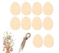 Generico de madera sin terminar, para huevos de Pascua, recortes pintables con materiales naturales, escolar con manualidades DIY, para la casa vacías, formas de madera para