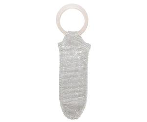 Genérico de Malla para Botella de Vino - Decorativa con Diamantes de imitación de 45 × 12 cm, de Nailon con asa Resistente | Portador de Vino Reutilizable Palabra Clave de Cola Larga