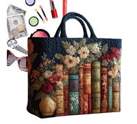 Genérico De Mano Acolchada - Bolsas De Compras 12.99x12.2 Pulgadas, Ligera Y Esponjosa Para Profesora Enfermera, Bolso Acolchado Con Diseño De Libro Para Estudiantes, Viajes, Escuela, Universidad,