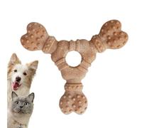 Genérico de masticación para Perros - PP Wood Polvo en Polvo Medio Duradero en Forma de Hueso | Juguetes para Perros indestructibles con Material Resistente a masticación, Juego al Aire Libre, Juego