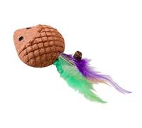 Generico de masticar para gatos - Con cola y campana divertidas para mascotas en forma de erizo realista, para gatos de interior, para la estimulación mental después del