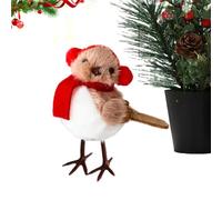 Genérico De Mesa con Figura Pájaro Navideño de Animal Festivo Simulado | Figuritas Navideñas para Mesa con Aves Para Porche Patio Repisa Árbol Jardín Balcones Patio Do