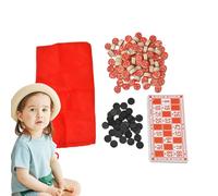 Genérico de Mesa para la Familia: de Bingo de Madera, de Estrategia de Viaje para niños, Cartas de Loto Rusas Antiguas, Juguete para Fiestas | Tablero Interior al Aire Libre Divertido para ad