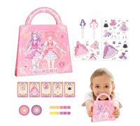 Genérico De Muñecas De Vestir Princesas - Libro De Jugadas De Viaje Magnético De 25x20 Cm, Educativo De Disfraces | Juguete De Magnético Portátil para Niñas De 3 Años en Adelante,