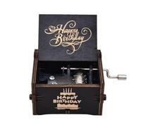 Genérico de música con manivela - de música con manivela de Madera | Instrumento Musicals Manual con Letras Feliz cumpleaños | Cajas de músicas de Feliz cumpleaños para Familiares, Socios, colegas