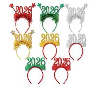 Genérico De Navidad Para Mujeres - 8 Piezas de Tocado para Fiestas,2026 De Feliz Año Nuevo | Para Mujeres Niños Adolescentes Decoración Evento Centro Comercial Actividad Fotografía