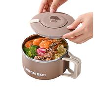 Genérico de nouilles, Boîte à déjeuner Tasse soupe 1200 ml, japonais, cuiseur à nouilles en acier inoxydable, Portable pour la maison, les bureaux, le dortoir