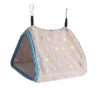Genérico de pájaro cálido | Jaulas de pájaros de Peluche para periquitos,Casa de de pájaro cálido de Invierno portátil, cobertizo Colgante Hamaca pinzón Jaula para hámster Loro