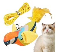 genérico de pájaro para gatos | Animal con gorjeo simulado - con cuerda interactiva para gatito, para práctica de instinto entrenamiento de agilidad búsqueda de alimentos gestión de