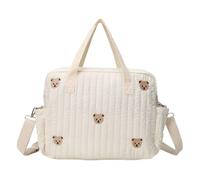 Genérico De Pañales Viaje Con Forma Oso - Mano Acolchada Multifunción Para Mamá, Salidas Visitas Al Médico | De Almacenamiento Reutilizable Compartimentos