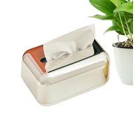 Genérico de pañuelos - Servilletero Dorado, diseño Elegante de | Cubierta Rectangular Premium para baño, Dormitorio, Oficina, Sala de Estar, lavandería, encimera, Organizador de Almacenamiento