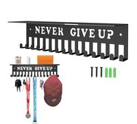 Genérico de para Colgar premios - 30x8x6,5 cm en para de trofeos Never Give Up | de premios, de de trofeos, con Ganchos para Puerta de p