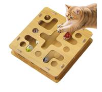 Genérico De para Rascar Gatos - Alimentador Rascador De Garras De Madera con Campana | De Uñas Cat Scratch Puzzle | para De Interior, Activa Los Instintos, Protege Los Muebles, J