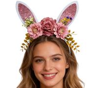 Genérico de Pascua para Niños - Decoración Animada Con Purpurina Para Disfraz,Diadema De Orejas Para Adultos Y Niños | Para Cabina Fotográfica Cumpleaños Maquillaje Fiestas De Navidad