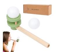 Genérico De Pelota con Pipa De Soplado: Desafío De Flotante, De Actividades para, para Ejercicios De Respiración para Niños, Kit De Competencia Familiar En Interior