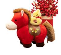 Genérico de Peluche de Caballo | Diseño Chino de 20 cm - 2026 Animal de Peluche Suave de Caballo, Regalo para Adultos, de cumpleaños, habitación de enfermería